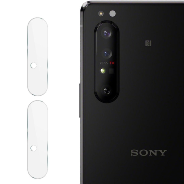 IMAK 2PCS HD hærdet glas kameralinsebeskytter Sony Xperia 1 II