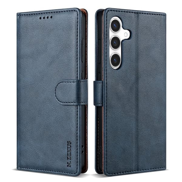 N.BEKUS Samsung Galaxy S26+ Plånboksfodral Konstläder - Blå