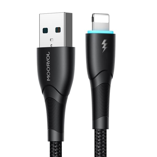 Joyroom Starry USB-A till Lightning-kabel 1m - Svart Black
