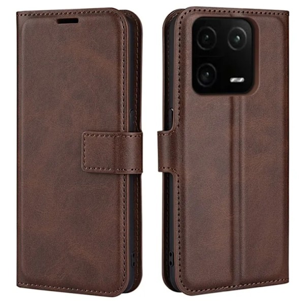 Xiaomi 13 Plånboksfodral Calf Texture Flip - Brun