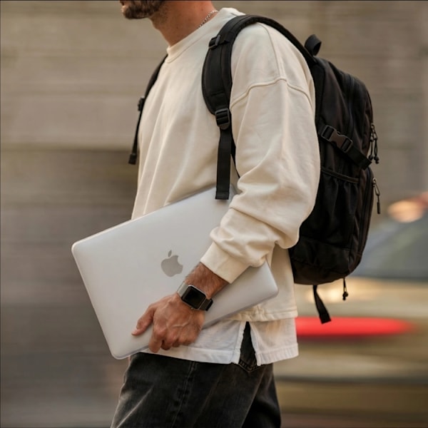 Tech-Protect Fodral För Macbook Neo 13 (2026) Smart Shell - Matte Clear Transparent