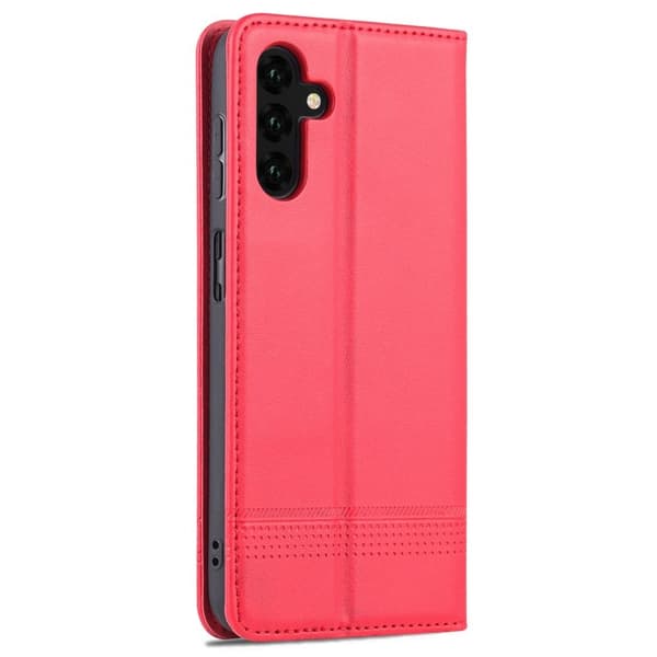 AZNS Samsung Galaxy A13 Plånboksfodral i Konstläder - Röd