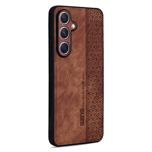 AZNS Samsung Galaxy S26 Plus Skal PU Läder Skydd - Brun