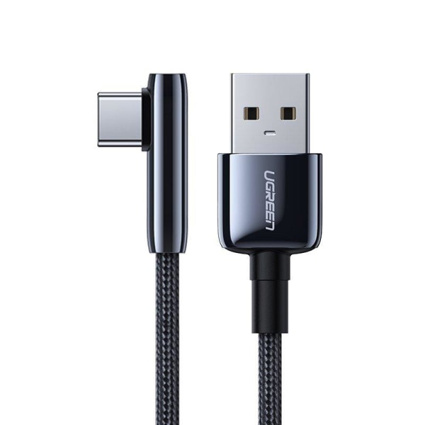 UGreen elbow USB-C Kabel 5 A snabb laddning 3.0 0,5 m Svart Svart