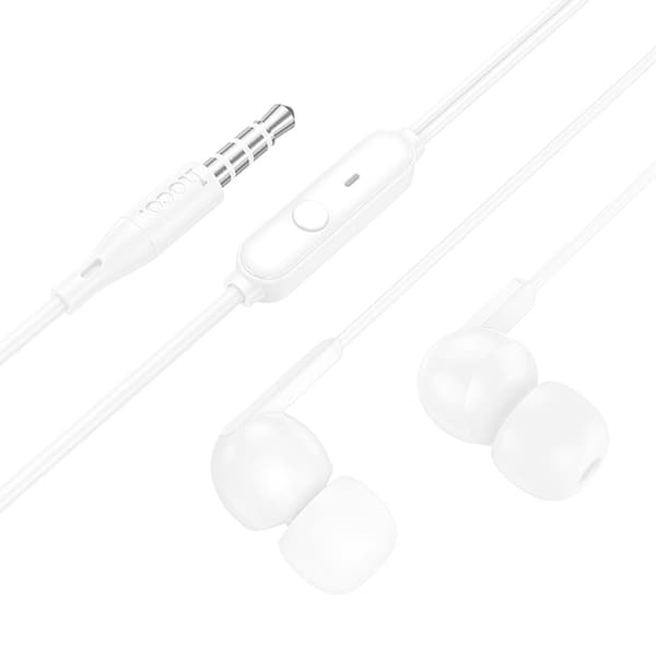 Hoco In-Ear Trådbundna Hörlurar Jack 3.5 mm M124 - Vit Vit
