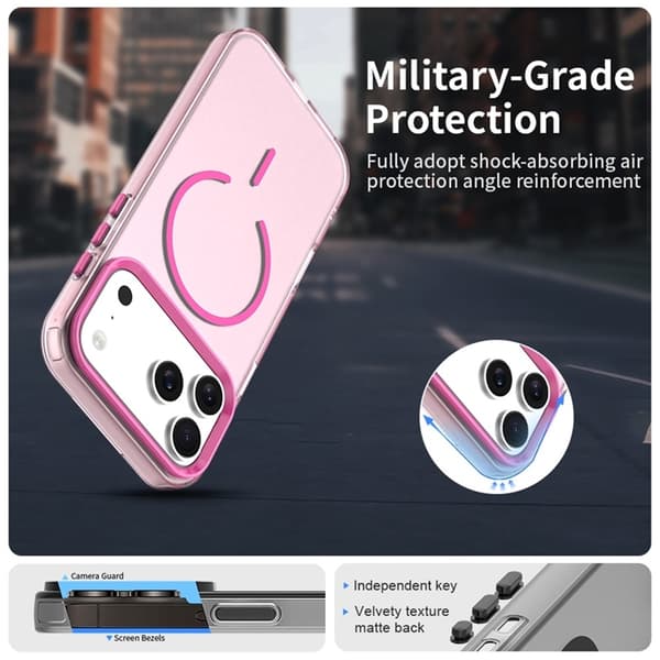 Mobilskal till iPhone 17 Pro MagSafe C-shaped Candy Color - Röd Röd