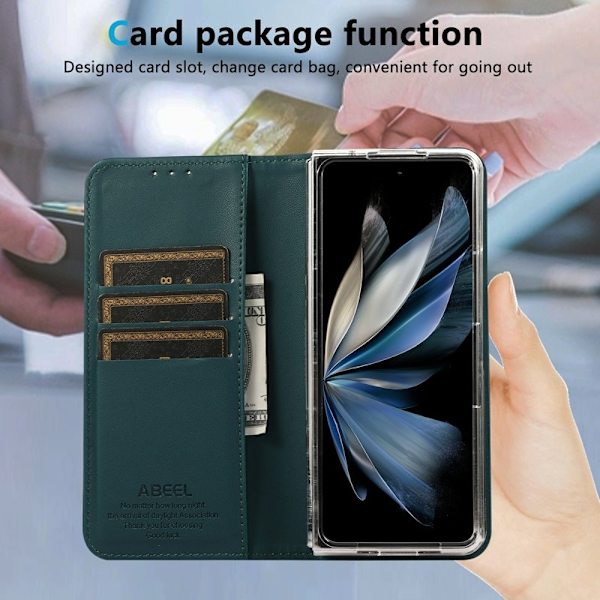 ABEEL Google Pixel 10 Pro Plånboksfodral RFID-Skydd Konstläder Flip Grön