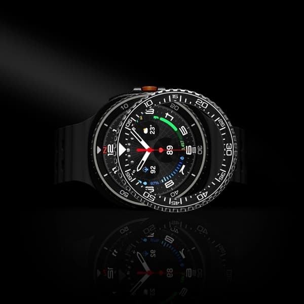 Spigen Galaxy Watch 8 Classic (46mm) Etui Bezel Tune Pro - Sort Svart