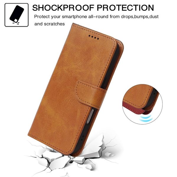 Samsung Galaxy S26 Plus Plånboksfodral Ställ Magnetisk Stängning Konstläder Gul