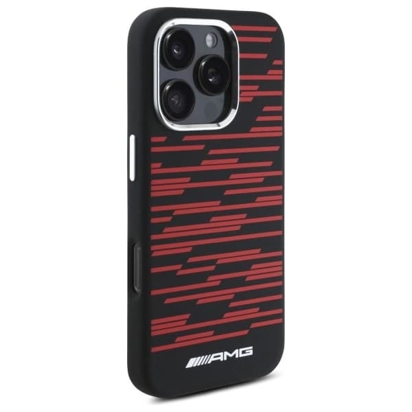 Mercedes Mobilskal till iPhone 16 Pro Max MagSafe AMG Silikon Graphics Svart