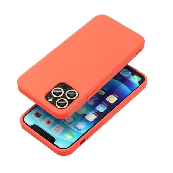 Telefontaske til iPhone 16 Plus Silikone - Peach Orange