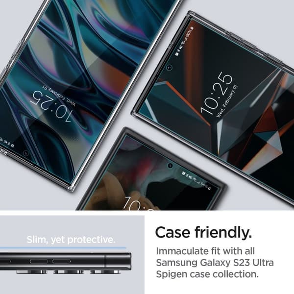 Spigen [2-PACK] Galaxy S23 Ultra Skärmskydd Hydrogel Transparent