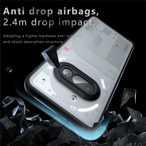Mobilskal till Nothing Phone (3a) Matte Drop Proof - Svart Svart