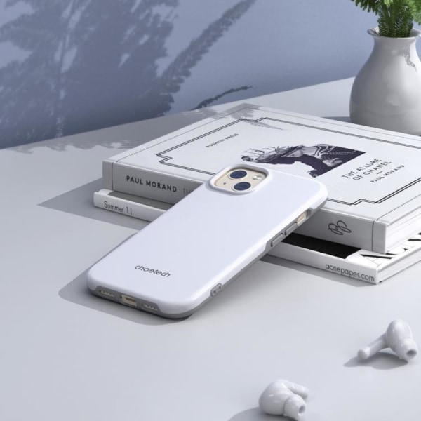 Choetech Magsafe MFM putoamaton kotelo iPhone 13 mini - valkoinen