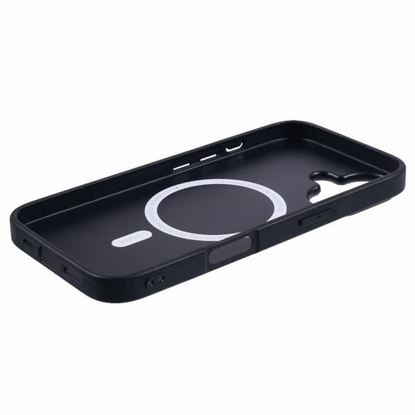 X-LEVEL Bojue-3 Mobilskal till iPhone 16 MagSafe Läder Grå