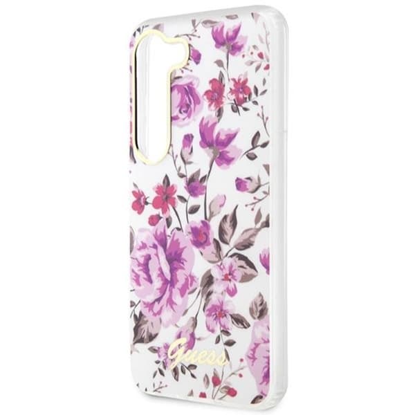Guess Galaxy S23 Plus Mobilskal Flower Collection - Hvid Vit
