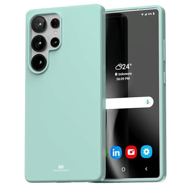Mercury Telefontaske til Galaxy S25 Ultra Soft - Mint