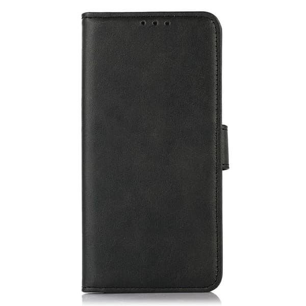 Sony Xperia 1 VII Plånboksfodral Cowhide Texture Konstläder - Svart
