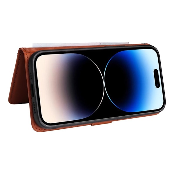 BETOPNICE iPhone 14 Pro Max Plånboksfodral Konstläder - Brun