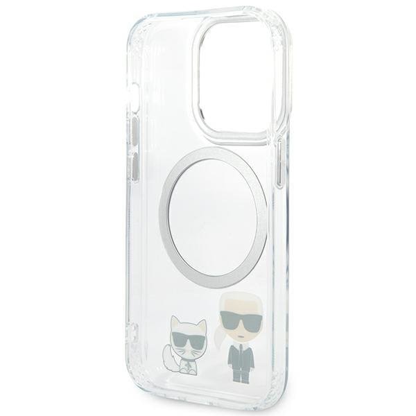 Karl Lagerfeld iPhone 14 Pro Max Magsafe Skal Karl & Choupette Aluminium