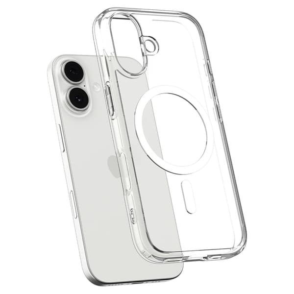 Spigen Mobilskal till iPhone 17 Magsafe Ultra Hybrid - Clear/Vit Transparent