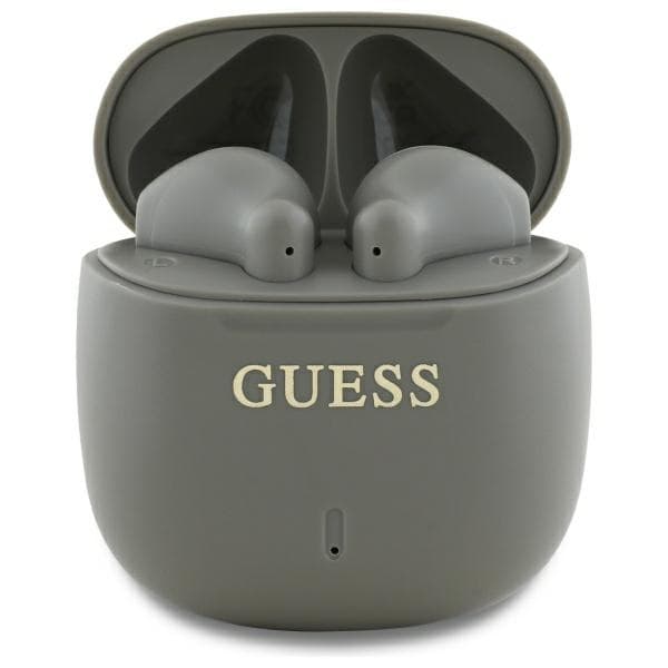 Guess TWS In-Ear Hörlurar Bluetooth Printed Classic Logo - Taupe Brun
