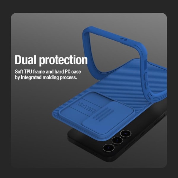 Nillkin Galaxy S24 Plus -puhelimen suojakuori CamShield Pro Armored - sininen