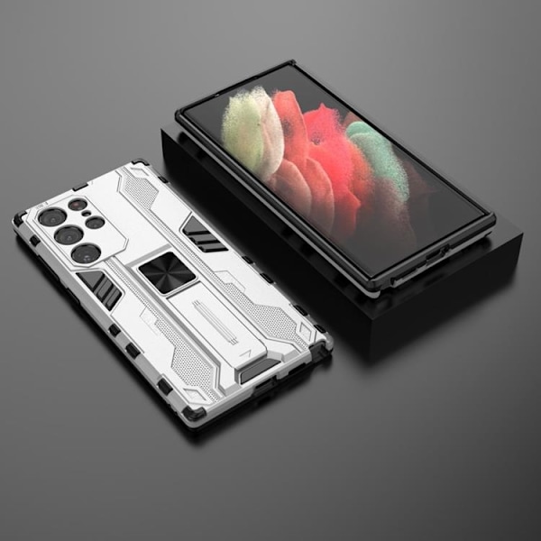ShockProof Kickstand Skal Galaxy S22 - Vit Vit