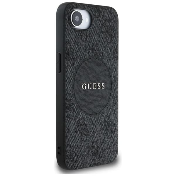 Guess Mobilskal till iPhone 16e MagSafe 4G Circle Classic Logo - Svart Svart
