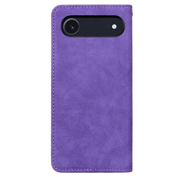 iPhone Air Konstläder Plånboksfodral med Rem Lines Pattern - Lila Lila