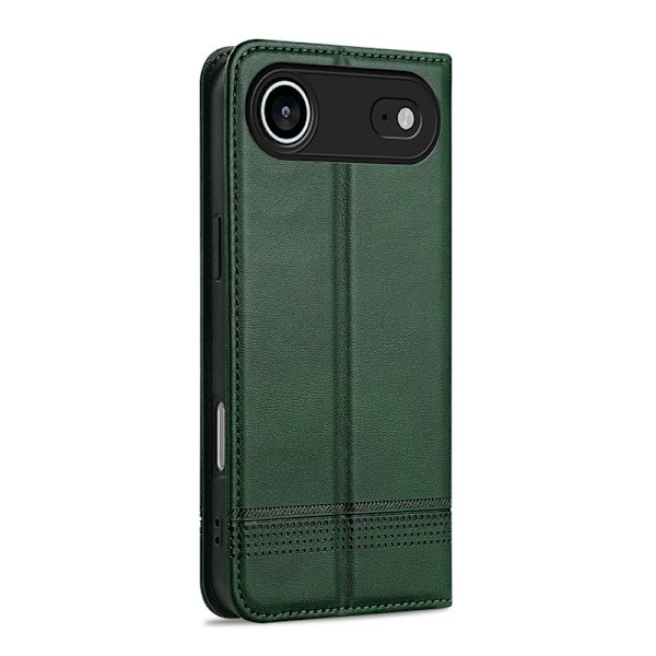 AZNS iPhone Air Plånboksfodral Konstläder - Grön