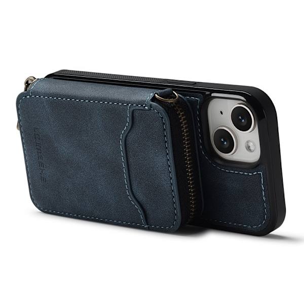 LC.IMEEKE L6 iPhone 13 mini / 12 mini Plånboksfodral Konstläder - Blå