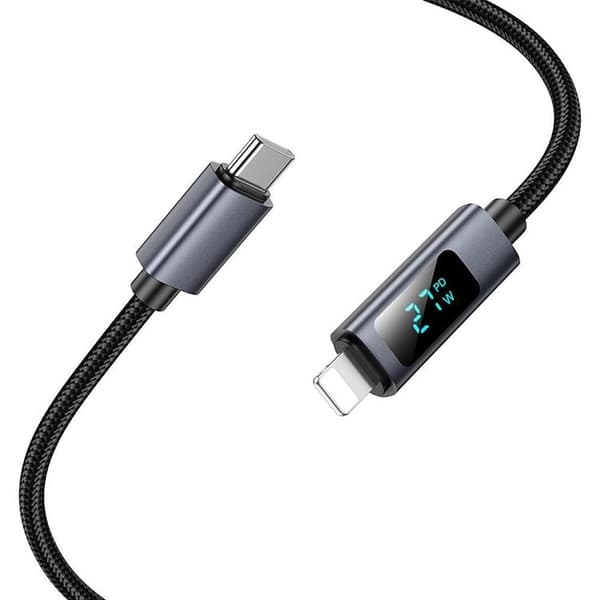 Hoco USB-C till Lightning Kabel PD 27W X112 1m Svart Svart