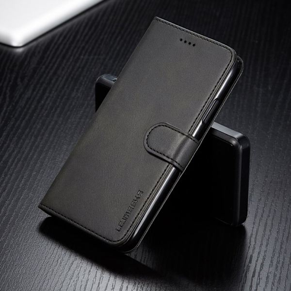 LC.imeeke iPhone 11 Plånboksfodral i Konstläder - Svart