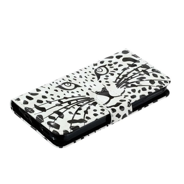 Plånboksfodral för Samsung Galaxy S26 Plus 3D-mönster Konstläder - Leopardhuvud