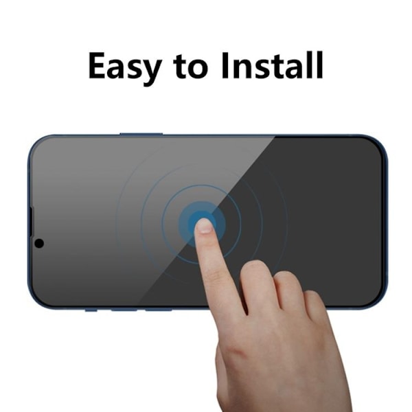 [1-PACK] Privacy Härdat Glas Skärmskydd iPhone 14 Plus Svart
