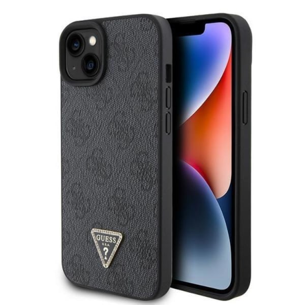 Guess iPhone 15 Mobilskal Diamond Triangle - Svart