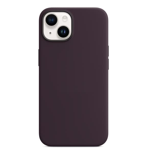 BOOM iPhone 14 Plus Cover Magsafe Liquid Silicone - Hyldebær Vinröd