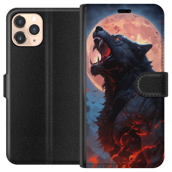 Plånboksfodral till Apple iPhone 11 Pro med Ylande varg