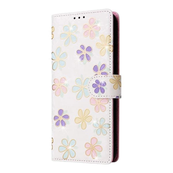 Samsung Galaxy S26 / S26 Pro Plånboksfodral RFID Skydd Konstläder Blomma