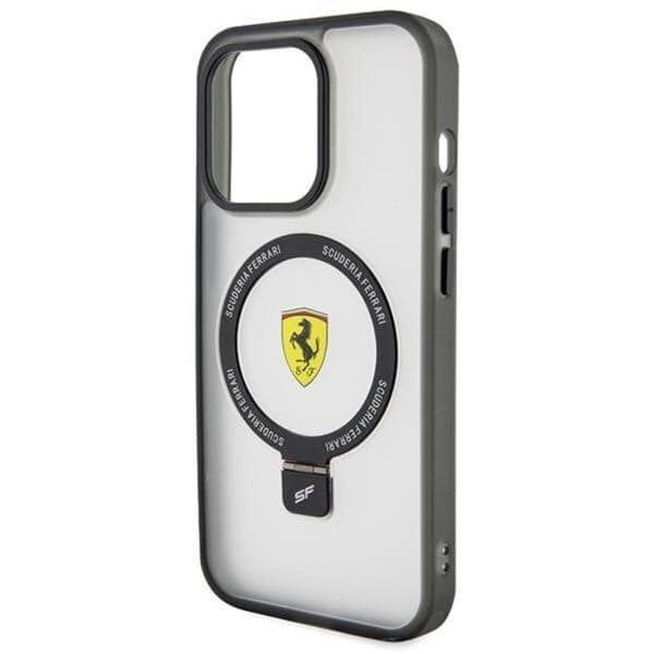 Ferrari Mobilskal till iPhone 15 Pro Magsafe Ring Stand 2023 - Clear Transparent