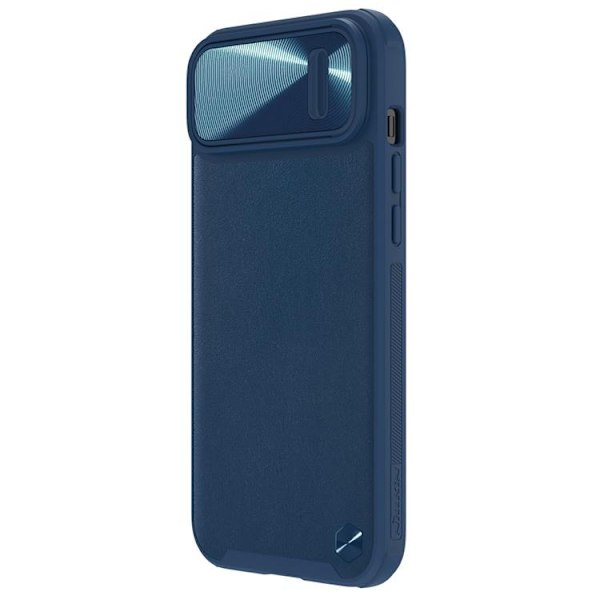 Nillkin iPhone 14 Plus Cover CamShield Læder S - Blå Blå