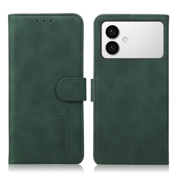 KHAZNEH Mobilskal till Samsung Galaxy S26 Edge KonstLäder - Grön