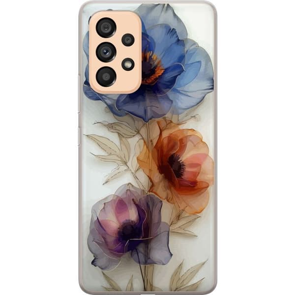 Mobilcover til Samsung Galaxy A53 5G med silkeblomster