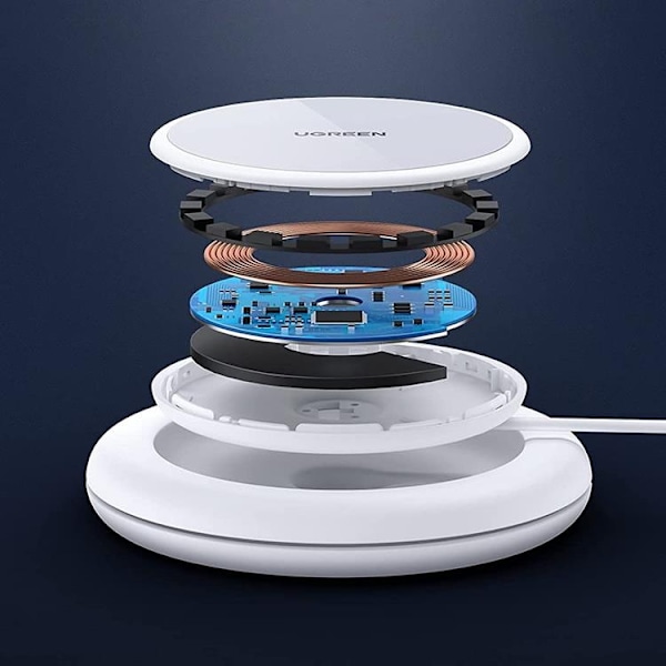 Ugreen Trådlös laddare Magsafe 15W - Vit