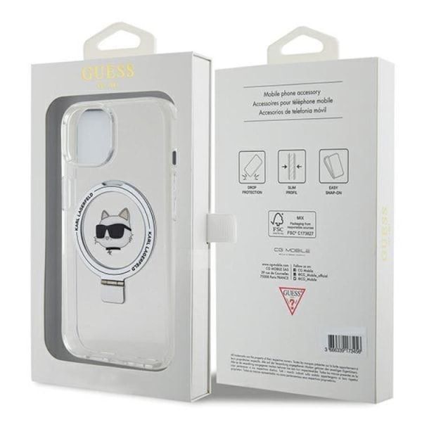 KARL LAGERFELD iPhone 15 Mobilskal MagSafe Ringställ