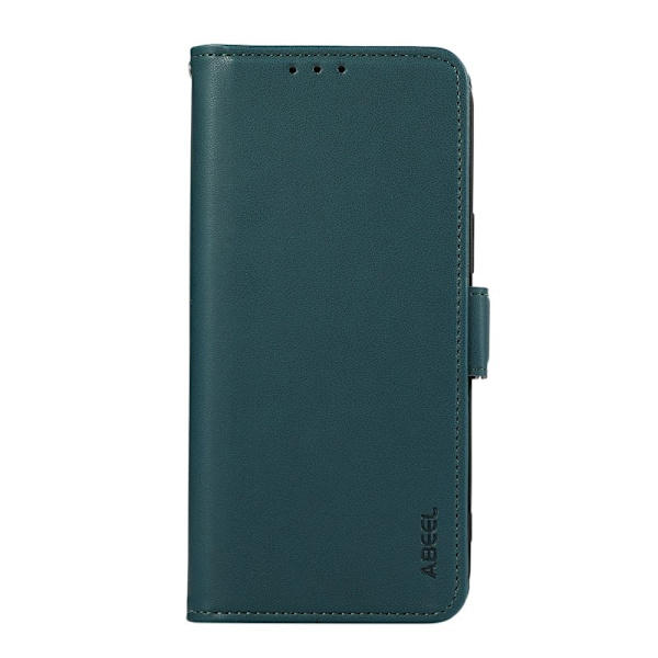 ABEEL iPhone 12 Pro Max Plånboksfodral RFID-Skydd Konstläder Ställ - Grön