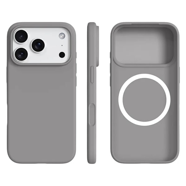 Mobilskal till iPhone 17 Pro MagSafe Ultra Thin Silicone - Grå Grå