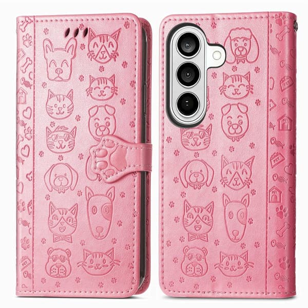 Plånboksfodral för Samsung Galaxy S26 Konstläder - Rosa