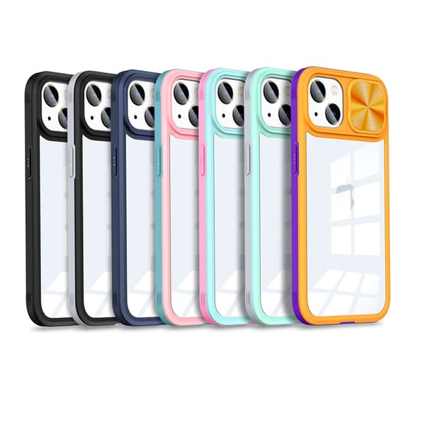 Mobiilikuori iPhone 14 Plus 360 Kamera Slider - Musta Black